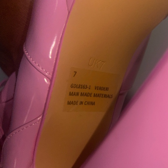 Pink EGO brand platform pointed toe boots - Picture 3 of 8